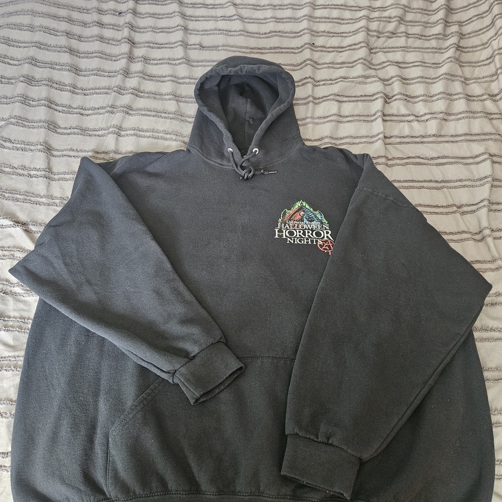 Universal Studios Halloween Horror Nights 24 Pullover Hoodie Men 3XL Black